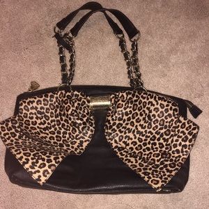 Betsey Johnson black bag with bow